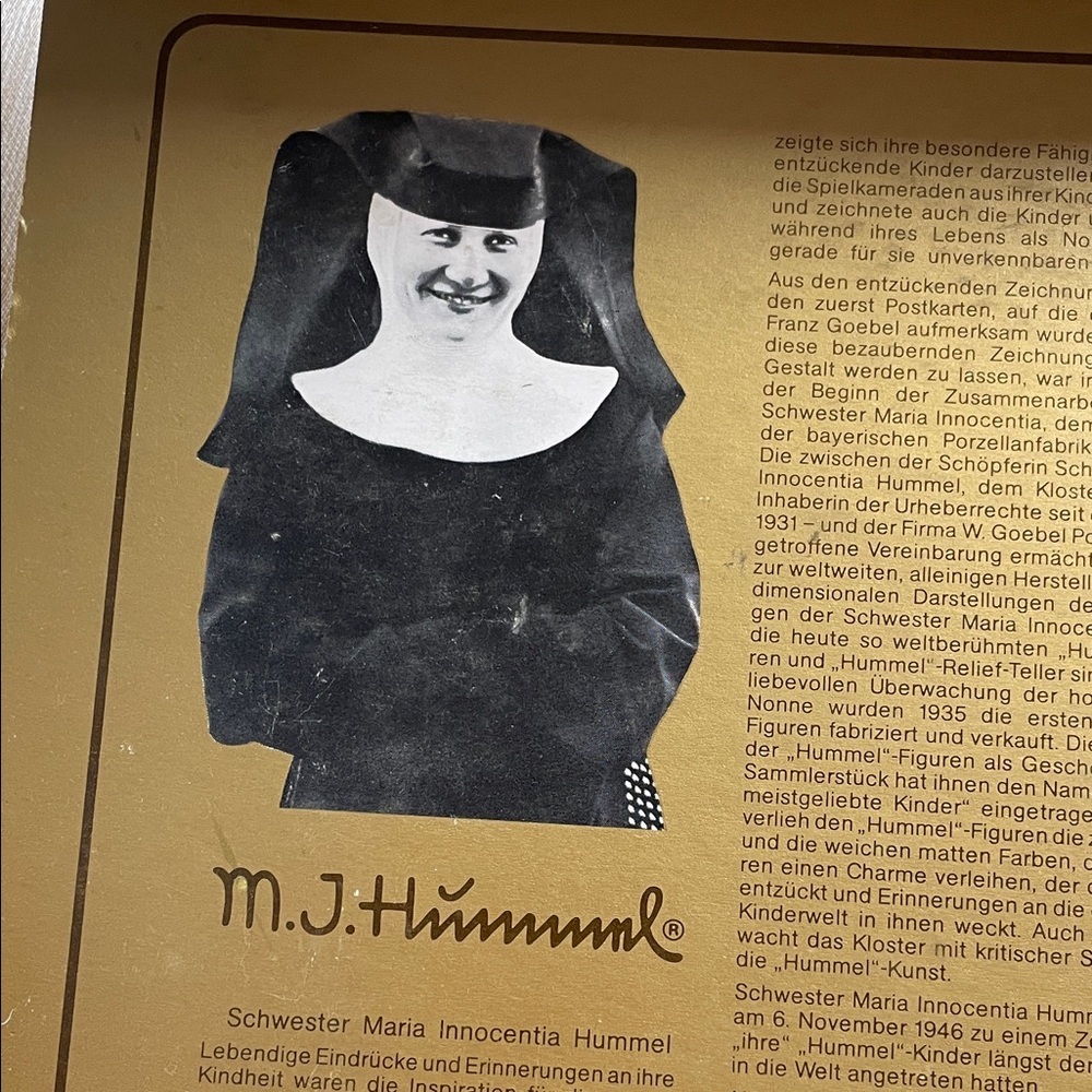 Hummel 1980 Collectable Anniversary Plate - Cream and Browne - Picture 3 of 8